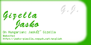 gizella jasko business card